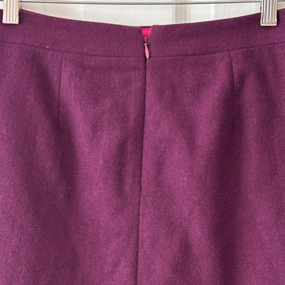 J Crew "The Pencil Skirt" - Raspberry/Plum Size 00P - Picture 4 of 10